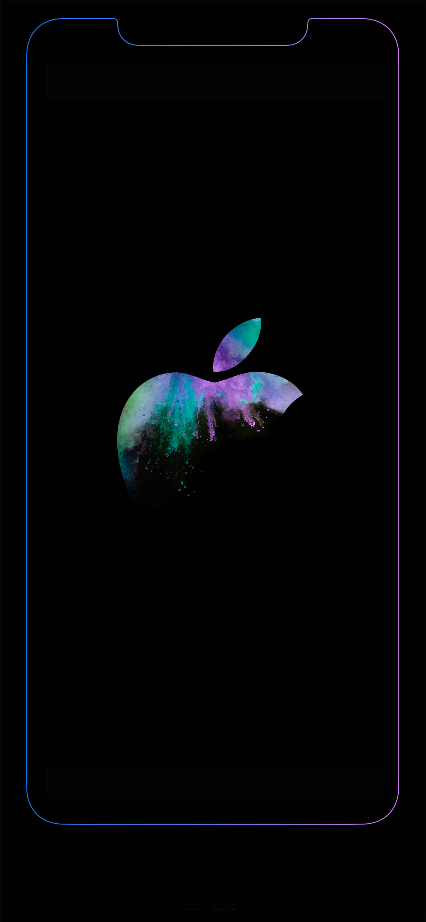 苹果无边框壁纸发光图片