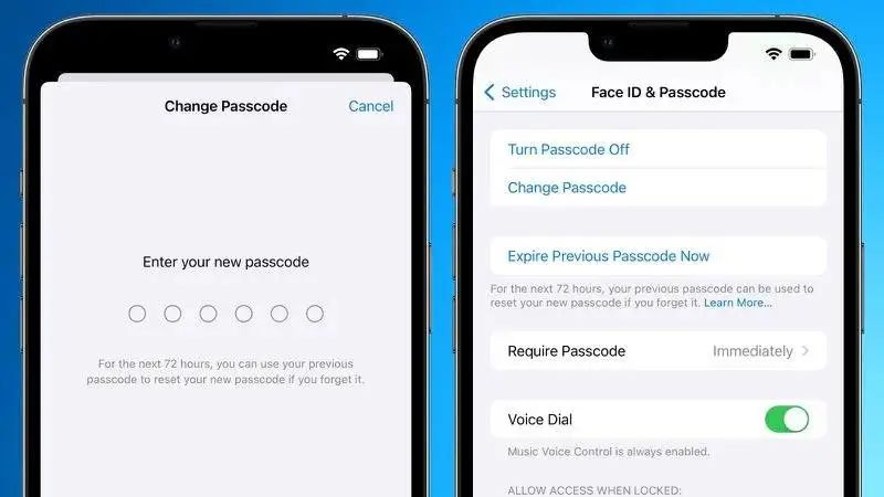 苹果iOS 17新特性，改密码能反悔了