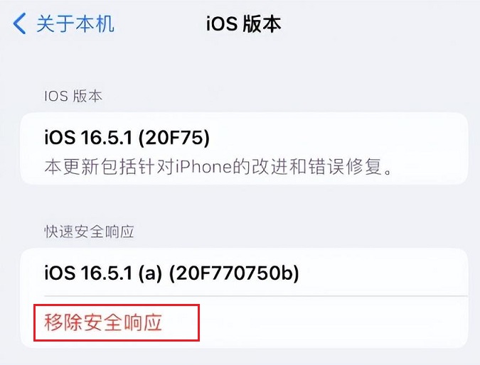 iOS16.5.1a快速安全响应更新发布 升降级超方便！