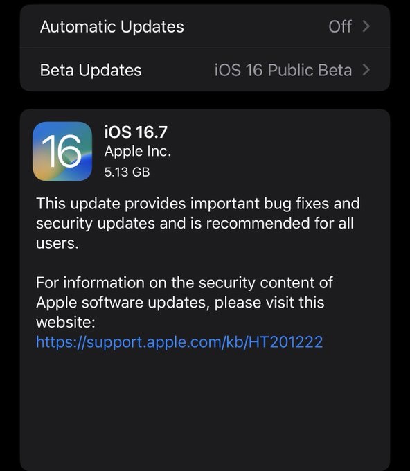 iOS17 RC、iOS16.7 RC、iOS15. 7.9正式版同时发布