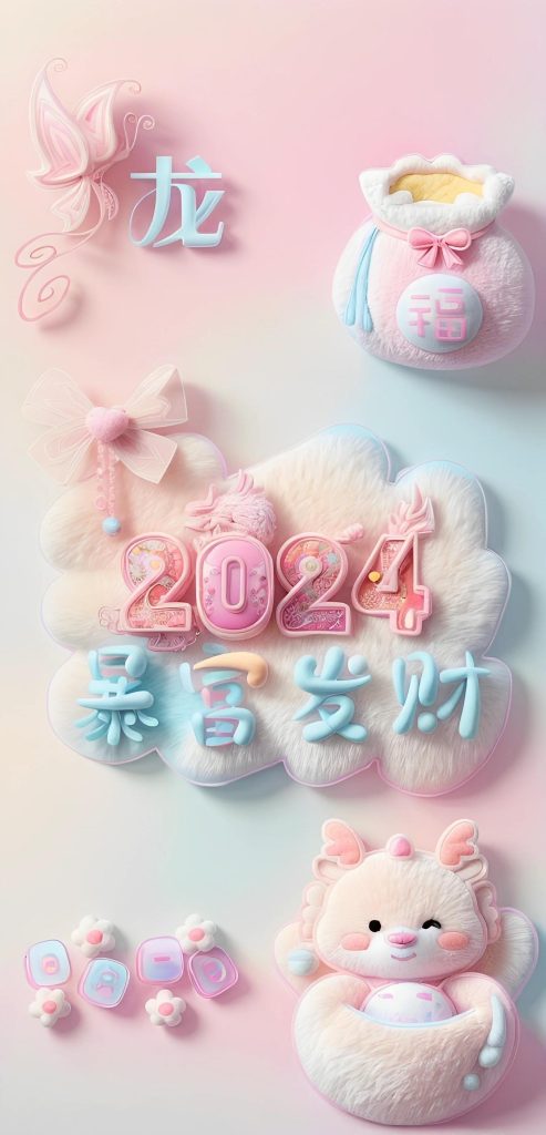 2024红色系新年手机壁纸下载，个性又喜庆！